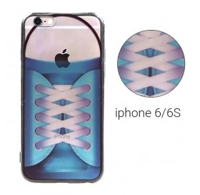 Backcase θήκη με μοτίβο "Blue Shoe" για iPhone 6/6S - 8184 GL-24475