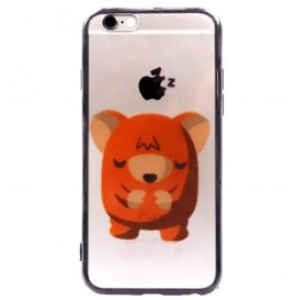 Backcase θήκη "Αρκουδάκι" με μαύρο περίγραμμα για iPhone 6/6S - 3083 GL-24550