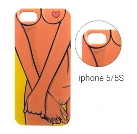 Backcase θήκη με σχέδιο "Naked Love" για iPhone 5/5S - 4242 GL-24789