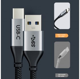 CABLETIME καλώδιο USB 2.0 σε USB Type-C C160, 3A, 1m, μαύρο