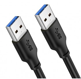 CABLETIME καλώδιο USB 3.0 C160, 5Gbps, 0.5m, μαύρο