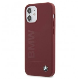 Etui BMW BMHCP12SSLBLRE iPhone 12 mini 5,4" czerwony/red hardcase Silicone Signature Logo