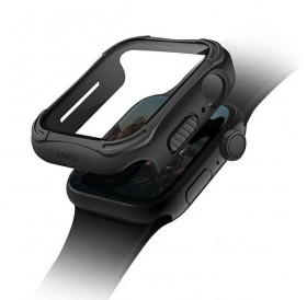 UNIQ etui Torres Apple Watch Series 4/5/6/SE 44mm. czarny/midnight black