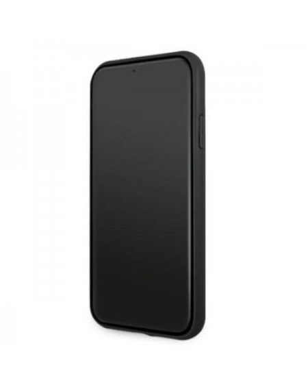 AMG AMHCN61DOLBK iPhone 11 6,1" czarny/black hardcase Leather Hot Stamped