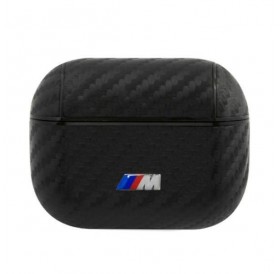 BMW BMAPWMPUCA AirPods Pro cover czarny/black PU Carbon M Collection