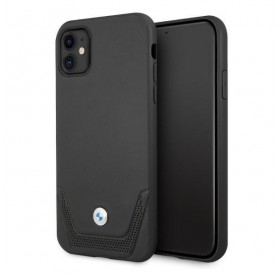 Etui BMW BMHCN61RSWPK iPhone 11 6,1" / Xr czarny/black hardcase Leather Perforate