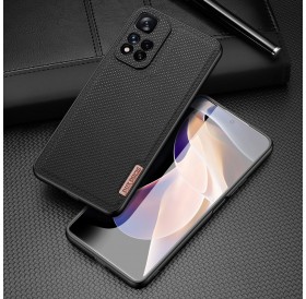 Dux Ducis Fino case nylon covered cover Xiaomi Redmi Note 11 Pro+ 5G (China) / 11 Pro 5G (China) / Mi11i HyperCharge / Poco X4 NFC 5G black