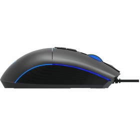 AULA ενσύρματο gaming ποντίκι Wind F808, 4200DPI, 10 πλήκτρα, RGB, μαύρο
