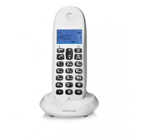 Motorola C1001LB Λευκό (Ελληνικό Μενού) Ασύρματο τηλέφωνο