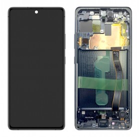 SAMSUNG Original LCD Touch Screen GH82-21992A, S10 Lite G770F, μαύρη