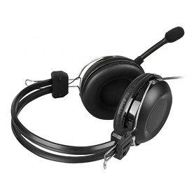 A4TECH Headset HU-35, USB, 40mm ακουστικά, 102 dB, μαύρα