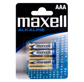 MAXELL αλκαλικές μπαταρίες AAA LR03 MN2400, 1.5V, 4τμχ