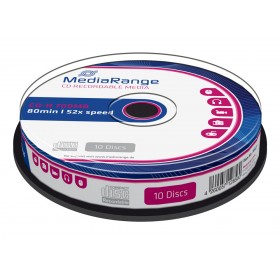 MEDIARANGE CD-R 52x 700MB/80min, cake box, 10τμχ