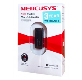 MERCUSYS Wireless Mini USB Adapter MW300UM, 300Mbps, Ver. 3