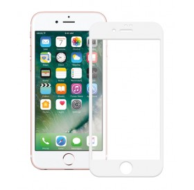 POWERTECH Tempered Glass 5D Full Glue για iPhone 8, White