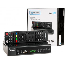 CABLETECH ψηφιακός δέκτης με τηλεχειριστήριο URZ0336B, DVB-T2 HEVC H.265