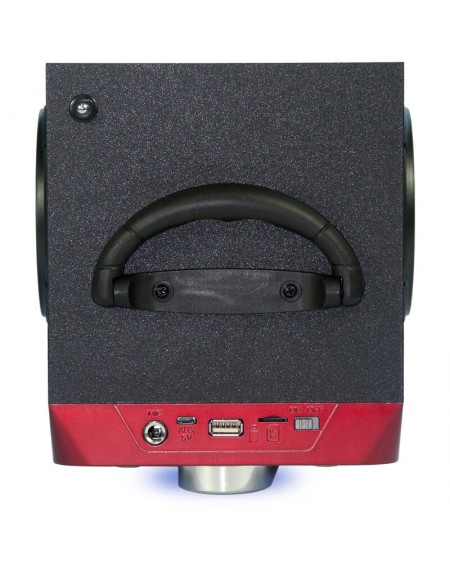 Akai CEU7300-BT Φορητό ηχείο Bluetooth karaoke με LED, μικρόφωνο, FM, USB, micro-SD και Aux-In – 6 W