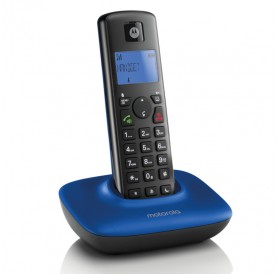 Motorola T401+ Blue (Ελληνικό Μενού) Ασύρματο τηλέφωνο με φραγή αριθμών, ανοιχτή ακρόαση και Do Not Disturb