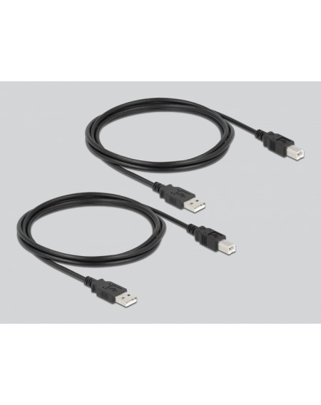DELOCK USB 2.0 switch 11493, 4x USB Type B σε USB, με μαγνήτη, μαύρο