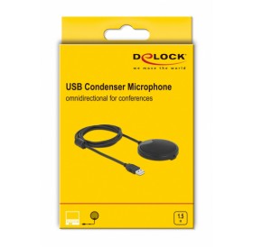 DELOCK μικρόφωνο 20672, πυκνωτικό, omnidirectional, με mute, USB