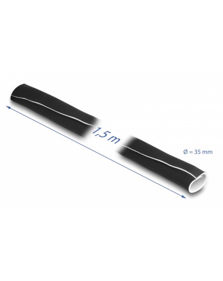 DELOCK ταινία νεοπρενίου τύπου Velcro 20864, 13.5cm, 1.5m, μαύρη/λευκή