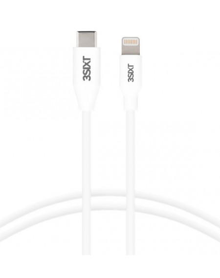 3SIXT καλώδιο USB Type-C σε Lightning 3S-1378, 60W, 1m, λευκό