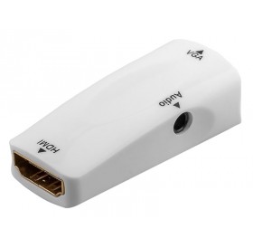 GOOBAY αντάπτορας HDMI σε VGA & 3.5mm 44794, 1080p, λευκός