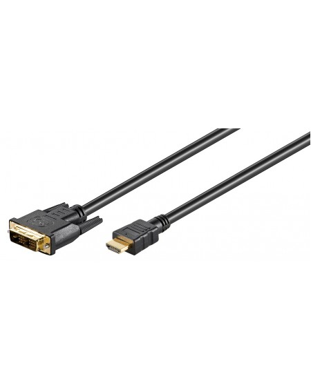 GOOBAY καλώδιο DVI-D σε HDMI 51580, 2m, μαύρο