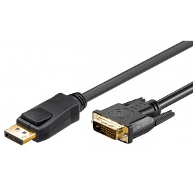 GOOBAY καλώδιο DisplayPort σε DVI-D Dual-Link 51961, 2m, μαύρο