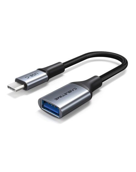 CABLETIME καλώδιο USB Type-C σε USB 3.0 θηλυκό CMCM60, 0.15m, γκρι
