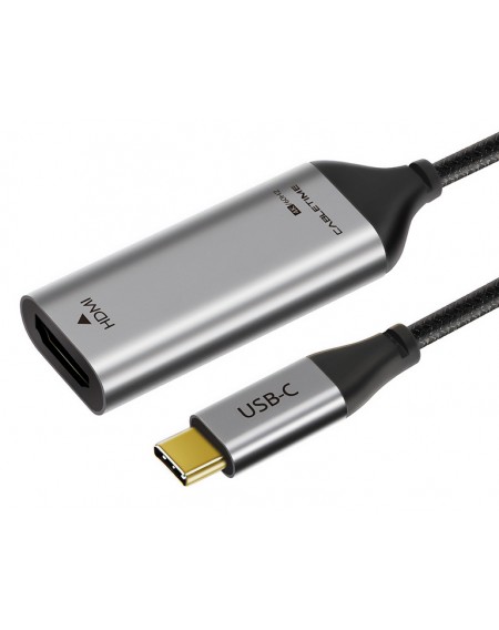 CABLETIME αντάπτορας USB-C σε HDMI C160, 4K/60HZ, 0.15m, μαύρος