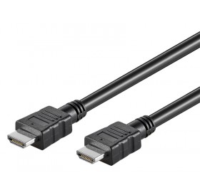 GOOBAY καλώδιο HDMI με Ethernet 58438, HDR, 30AWG, 4K, 0.5m, μαύρο