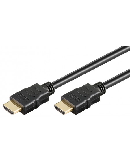 GOOBAY καλώδιο HDMI 2.0 με Ethernet 58573, HDR, 30AWG, 4K, 1.5m, μαύρο