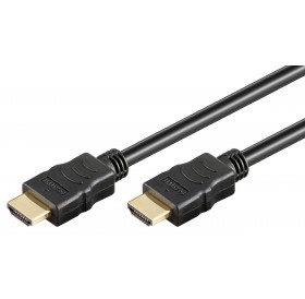 GOOBAY καλώδιο HDMI 2.0 με Ethernet 58576, HDR, 30AWG, 4K, 5m, μαύρο