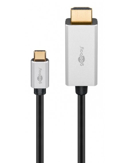 GOOBAY καλώδιο USB-C σε HDMI 60174, HDR, 8K, copper, 2m, μαύρο