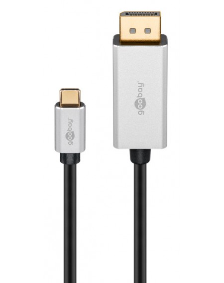GOOBAY καλώδιο USB-C σε DisplayPort 60177, HDR, 8K, copper, 3m, μαύρο