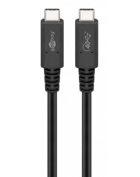 GOOBAY καλώδιο USB-C 60200, USB4 Generation 3x2, 100W, 40Gbps, 1m, μαύρο
