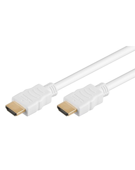 GOOBAY καλώδιο HDMI 2.0 με Ethernet 61017, 18Gbit/s, 4K, 0.5m, λευκό