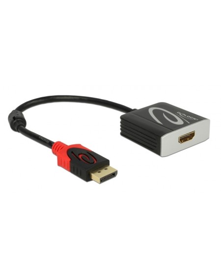 DELOCK αντάπτορας DisplayPort 1.2 σε HDMI 62734, 4K, 20cm, μαύρος