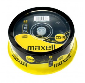 MAXELL CD-R, 700MB/80min, 52x speed, Cake 25