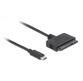 DELOCK καλώδιο USB-C σε SATA 22-pin 63803, 6Gb/s, 50cm, μαύρο