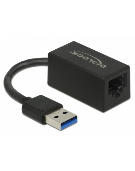 DELOCK αντάπτορας USB 3.1 σε RJ45 65903, Gen 1, 1000Mbps, 12cm, μαύρος