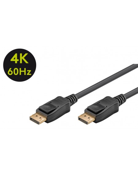 GOOBAY καλώδιο DisplayPort 1.2 VESA 65923, 4K 3D, 2m, μαύρο