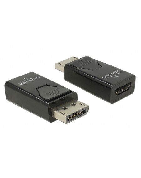 DELOCK αντάπτορας DisplayPort 1.2 σε HDMI 66234, 4K, Passive, μαύρος