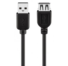 GOOBAY καλώδιο USB 2.0 σε USB (F) 68903, copper, 1.8m, μαύρο