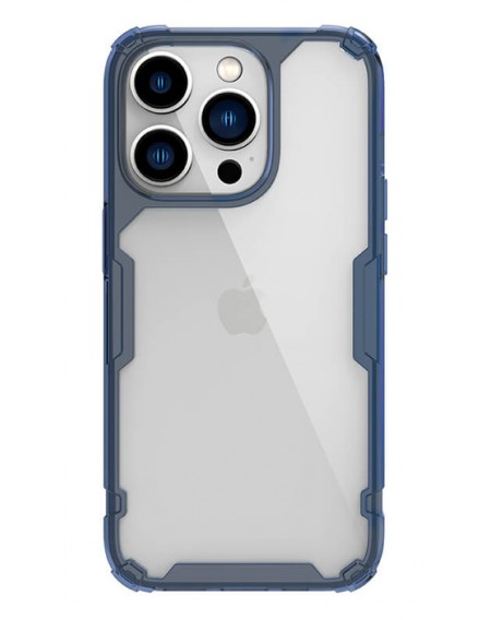 NILLKIN θήκη Nature Pro για Apple iPhone 14 Pro, μπλε & διάφανη