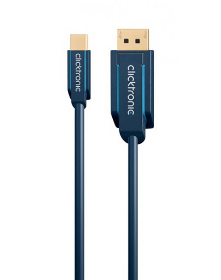 CLICKTRONIC καλώδιο DisplayPort σε DisplayPort Mini 70737, 1m, μπλε