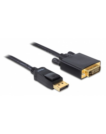 DELOCK καλώδιο DisplayPort σε DVI 82591, passive, 1080p, 2m, μαύρο