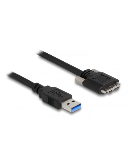 DELOCK καλώδιο USB 3.0 σε USB micro B 87798, 0.5m, μαύρο