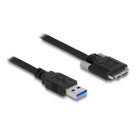 DELOCK καλώδιο USB 3.0 σε USB micro B 87799, 1m, μαύρο